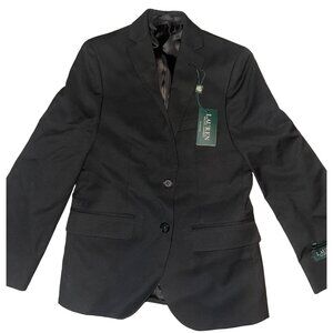 New Lauren Ralph Lauren Blayton youth black sports coat suit jacket size 10 R‎